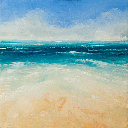 Oil on canvas Seascape painting by Huldrick.